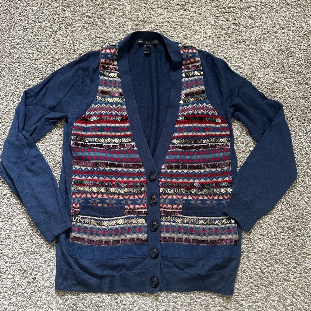 Marc by Marc Jacobs wool and sequin sweater